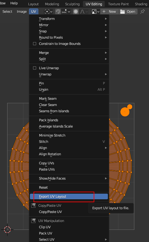 Export UV Layout